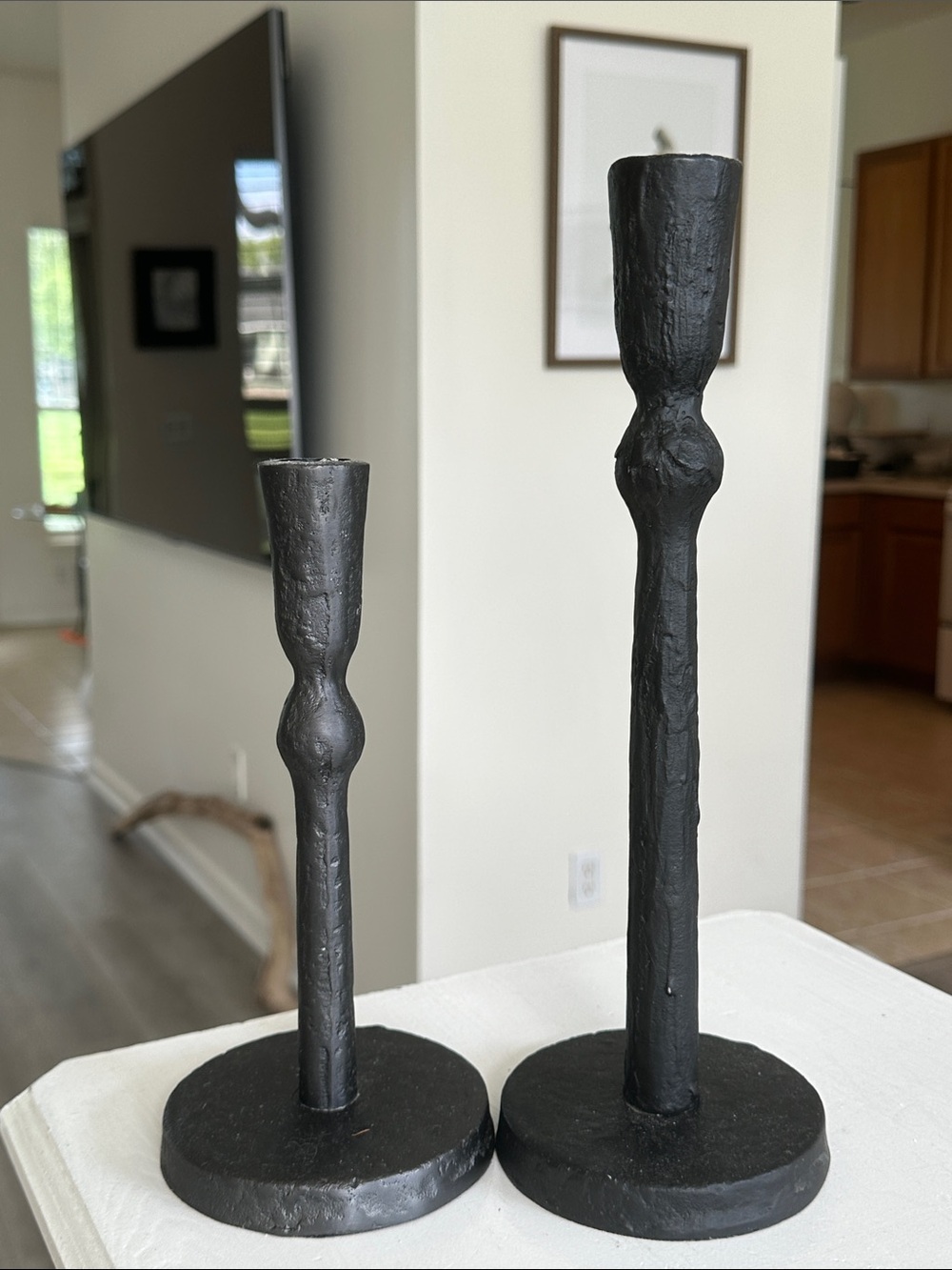 Iron candle sticks